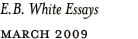 E.B. White Essays